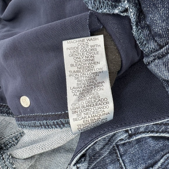 Democracy Jeans Womens 16W Blue Straight Crop Ab Technology Stretch Comfy Denim - Picture 11 of 15